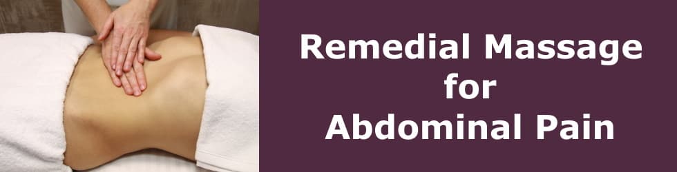 Header for abdominal pain massage