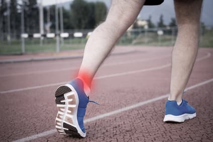 Ankle pain due to running