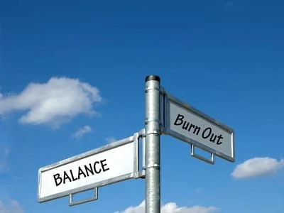 street sign for balance and burn out